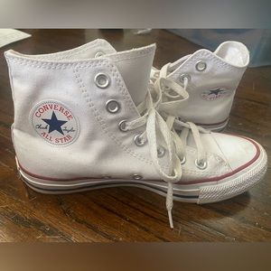 White Converse High Tops